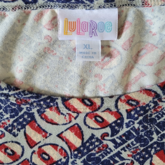 4th of July! LuLaRoe Irma tunic style top "76" design - Picture 2 of 3